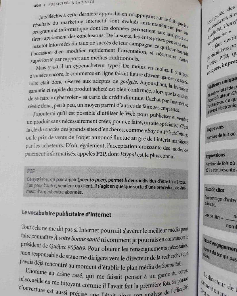 Publicités à la carte inside