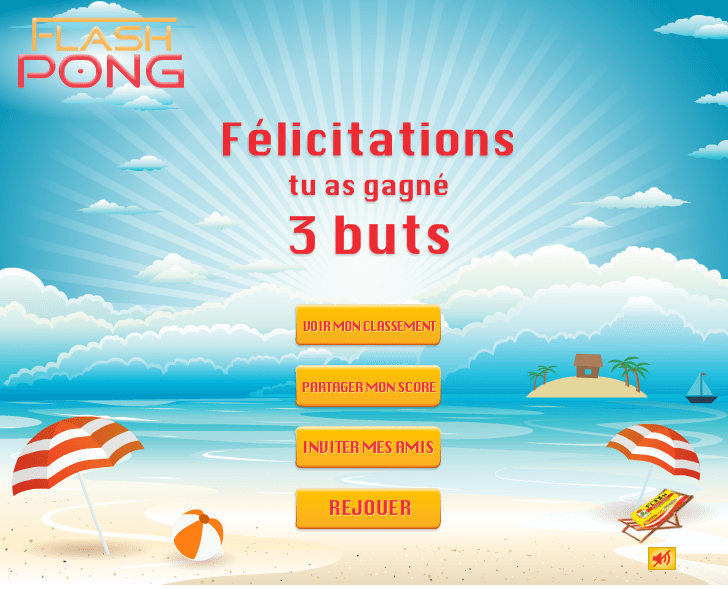 #Advergame : Flash lance Flash Pong 3 flash-pong