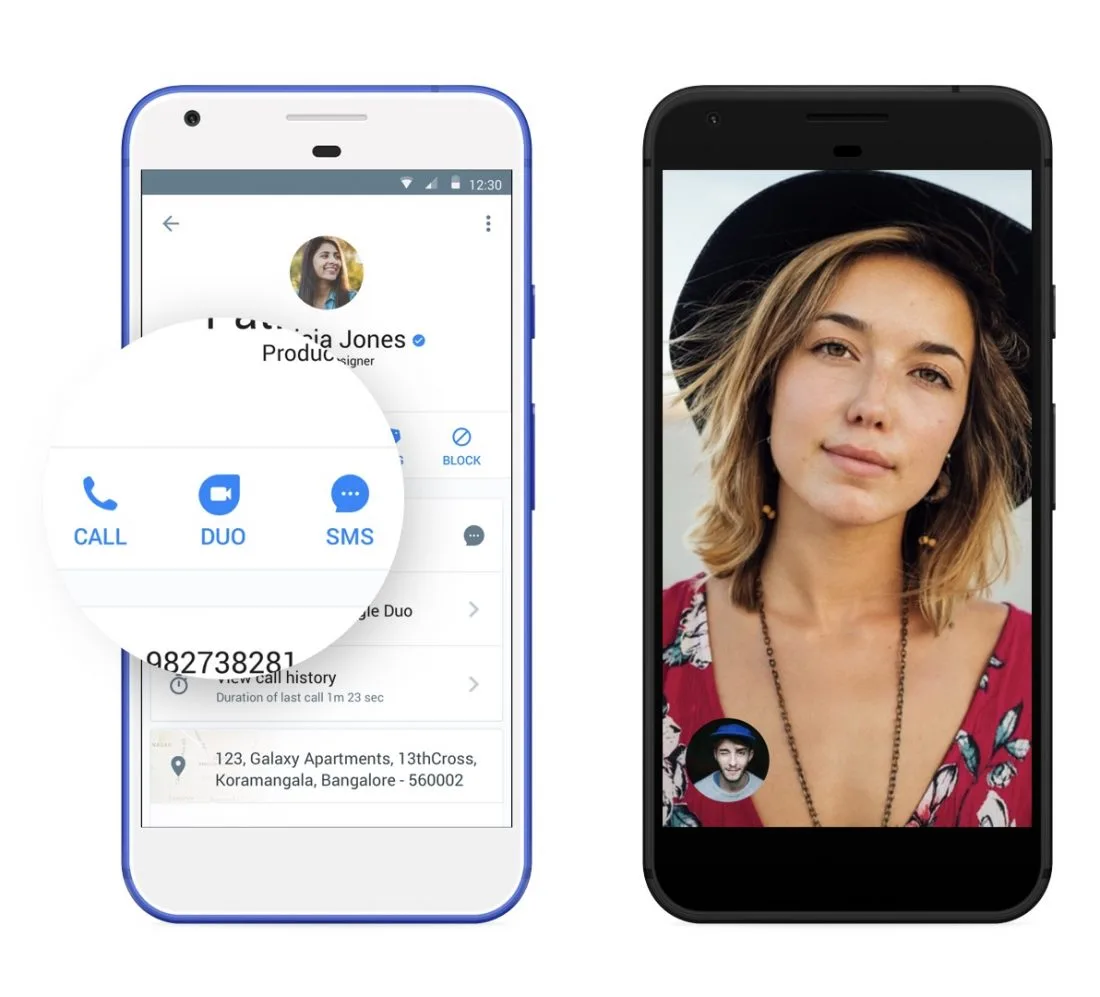 Truecaller Google Duo