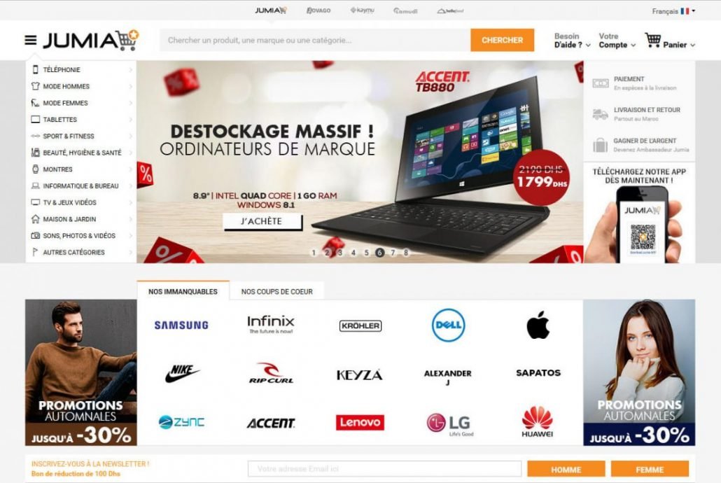 Jumia dévoile son nouveau site web The Rolling Notes